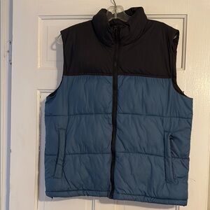 Peloton Black and Blue Puffer Vest